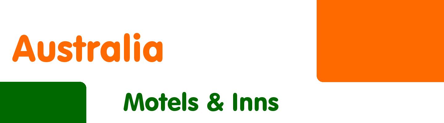 Best motels & inns in Australia - Rating & Reviews
